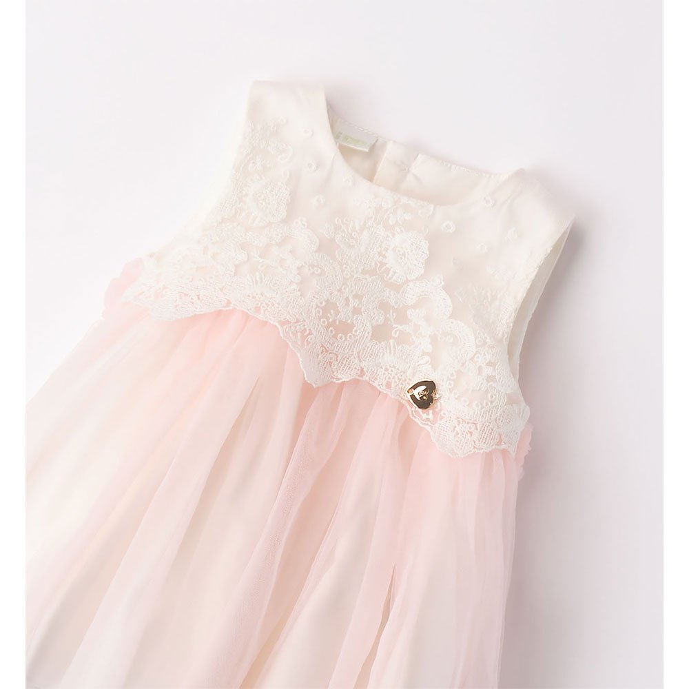 ido-48126-Φόρεμα-3 iDo Παιδικό Φόρεμα για Κορίτσι Ροζ 48126-2621-POWDER PINK - Image 1