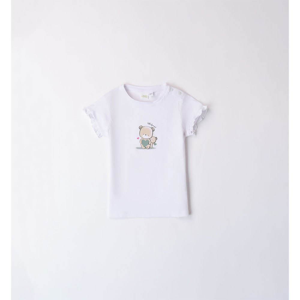 ido-48630-Κοντομάνικο-μπλουζάκι iDo Παιδική Μπλούζα για Κορίτσι Άσπρο 48630-0113-OPTICAL WHITE - Image 1