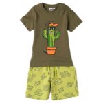 iDo Παιδικό Σετ Μπλούζα Βερμούδα Μακό για Αγόρι Πράσινο 48711-5457-ARMY GREEN