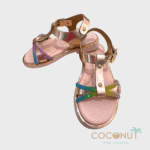 Coconut Παιδικά Σανδάλια για Κορίτσι Χρυσαφί 24-c891-ΤΡΙΧΡΩΜΟ