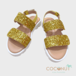 Coconut Παιδικό Πέδιλο για Κορίτσι χρυσαφί Vision Drill C892 - Image 2