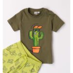 iDo Παιδικό Σετ Μπλούζα Βερμούδα Μακό για Αγόρι Πράσινο 48711-5457-ARMY GREEN - Image 2