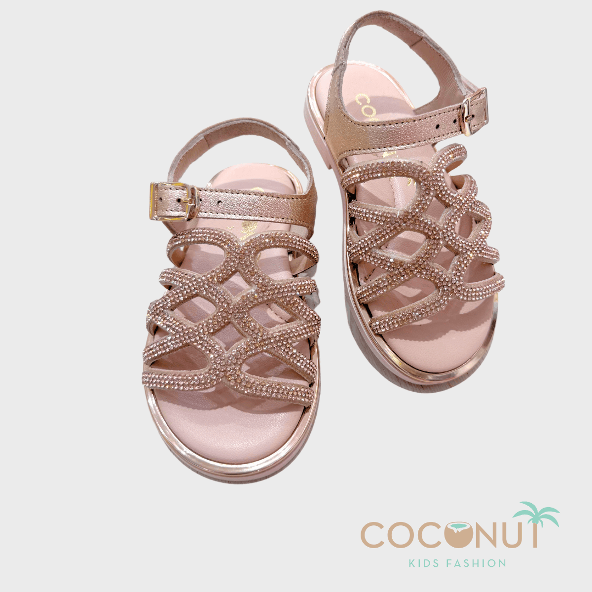 Ανώνυμο σχέδιο - 50 Coconut Παιδικά Σανδάλια για Κορίτσι Χρυσαφί 24-940-ΧΡΥΣΟ - Image 1