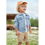 Mayoral Βρεφική Βερμούδα Λινή για Αγόρι Μπεζ 24-01227-011 - Image 4