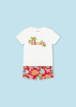 Mayoral Βρεφικό Σετ Μαγιό Μπλούζα για Αγόρι Κόκκινο 24-01648-046