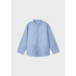 Mayoral Παιδικό Πουκάμισο Λινό για Αγόρι Μπλε 24-03120-016