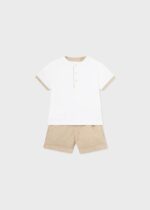 Mayoral Βρεφικό Σετ Πόλο για Αγόρι Λευκό 24-01245-058
