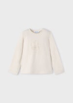 Mayoral Παιδική Μπλούζα Μακρυμάνικη για Κορίτσι Μπεζ 14-00178-054