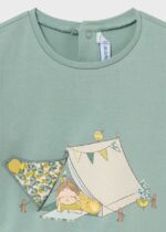 Mayoral Παιδική Μπλούζα Μακρυμάνικη για Κορίτσι Πράσινο 14-02054-052 - Image 3