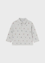 Mayoral Παιδικό Πόλο Μακρυμάνικο για Αγόρι Γκρι 14-02182-039