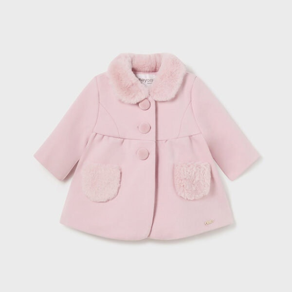 Mayoral Παιδικό Παλτό για Κορίτσι Ροζ 14-02453-012