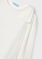 Mayoral Παιδική Μπλούζα Μακρυμάνικη για Κορίτσι Εκρού 14-04064-029 - Image 2