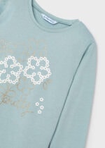 Mayoral Παιδική Μπλούζα Μακρυμάνικη για Κορίτσι Πράσινο 14-04072-090 - Image 2