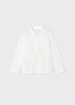 Mayoral Παιδικό Πόλο Μακρυμάνικο για Αγόρι Κρεμ 14-04101-032