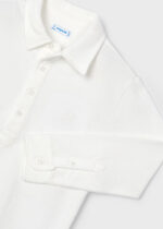 Mayoral Παιδικό Πόλο Μακρυμάνικο για Αγόρι Κρεμ 14-04101-032 - Image 2