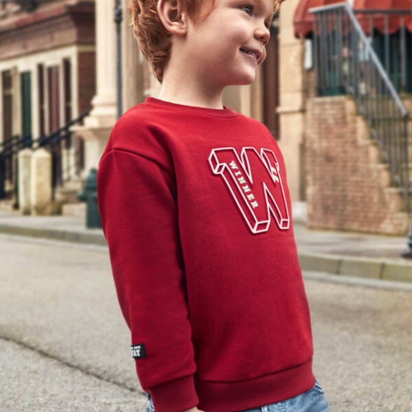 Mayoral Παιδικό Φούτερ για Αγόρι Κόκκινο 14-04452-031