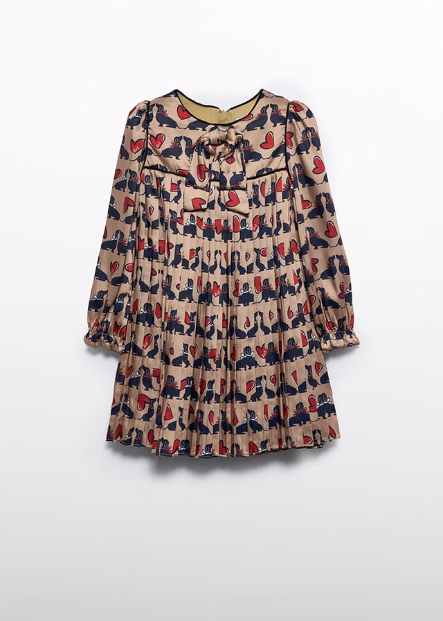 14-05531-005-L-4 Abel & Lula Παιδικό Φόρεμα για Κορίτσι Μπεζ 14-05531-005 - Image 1