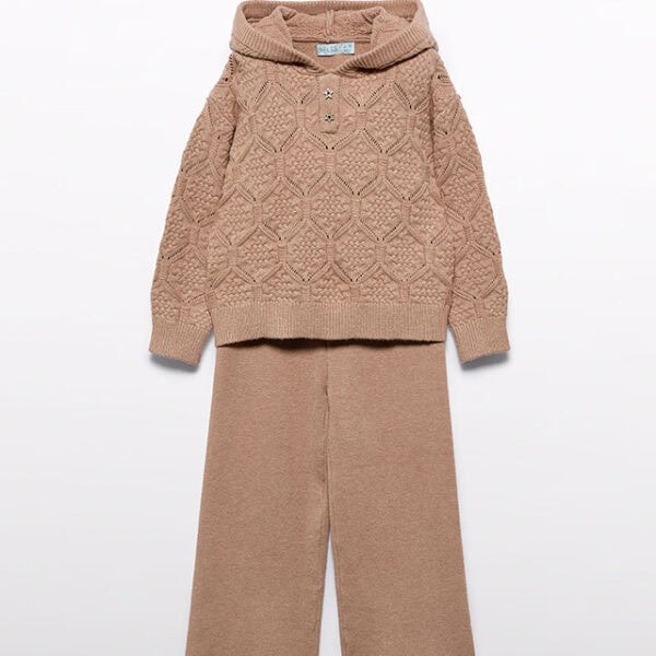 Abel & Lula Παιδικό Σετ για Κορίτσι Καφέ 14-05725-077