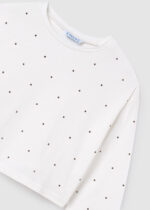 Mayoral Παιδική Μπλούζα Μακρυμάνικη για Κορίτσι Εκρού 14-07094-036 – Bild 2