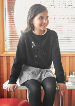 Mayoral Παιδικό Φούτερ για Κορίτσι Μαύρο 14-07472-047