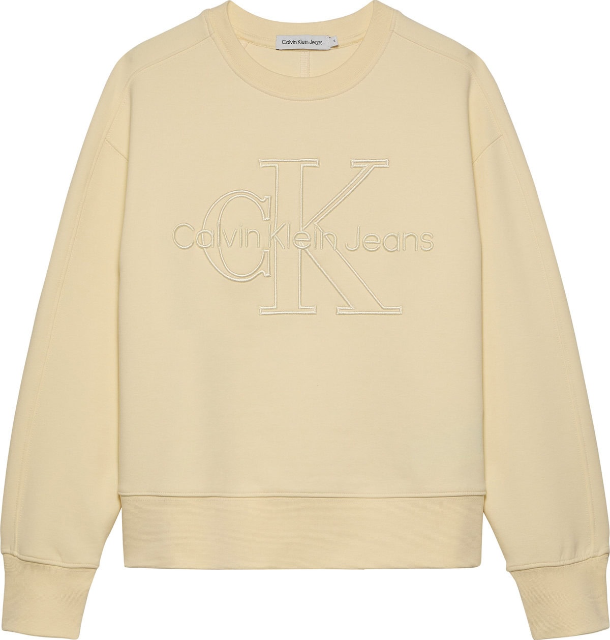 IB0IB02281YAB_F Calvin Klein Παιδικό Φούτερ για Αγόρι Μπεζ IB0IB02281-YAB - Image 1