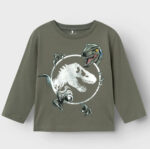 Name it Παιδική Μπλούζα Jurassic World για Αγόρι Πράσινο 13234037-Tea-Leaf
