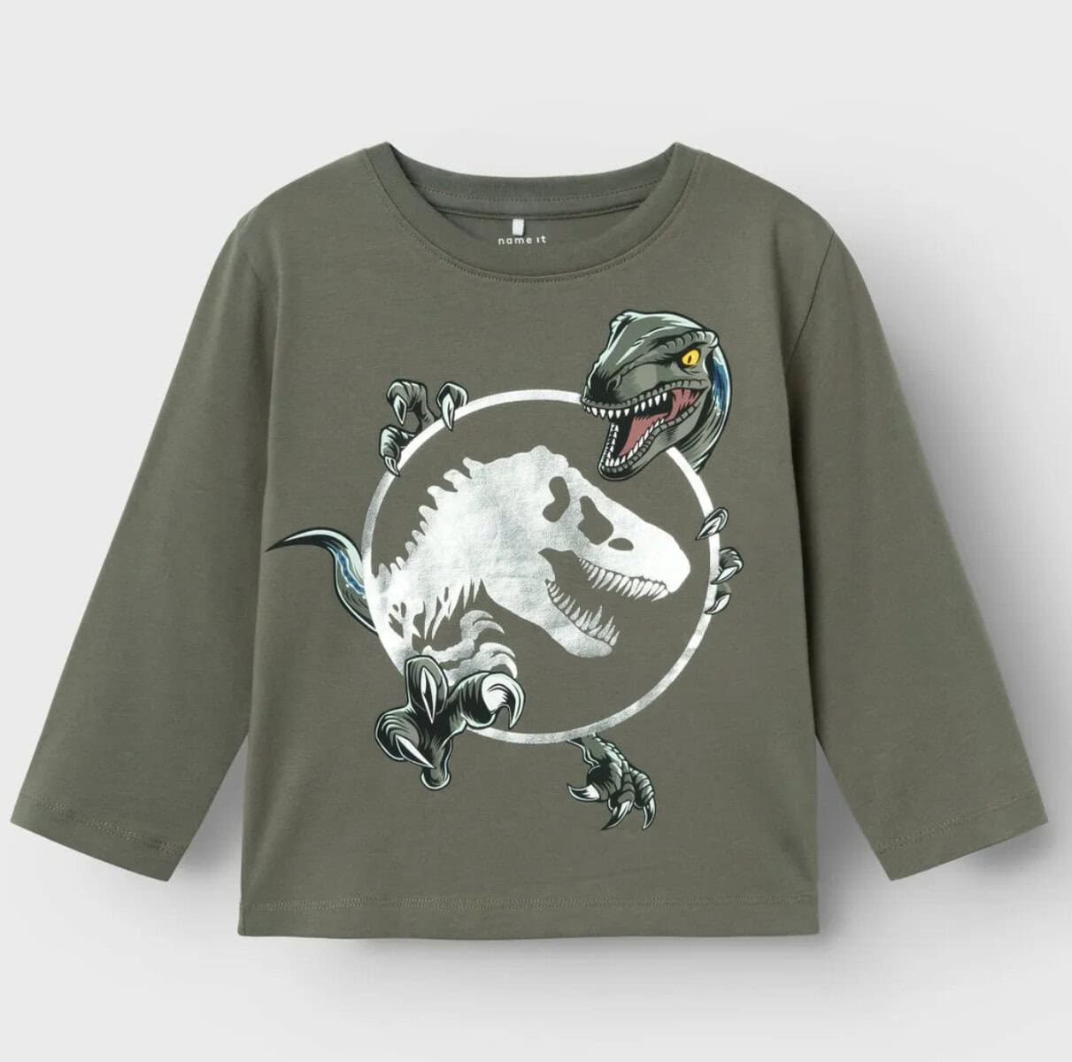 IMG_7541 Name it Παιδική Μπλούζα Jurassic World για Αγόρι Πράσινο 13234037-Tea-Leaf - Image 1