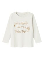 Name it Παιδική Μπλούζα Μακρυμάνικη για Κορίτσι Εκρού 13232152-Jet-Stream - Image 4