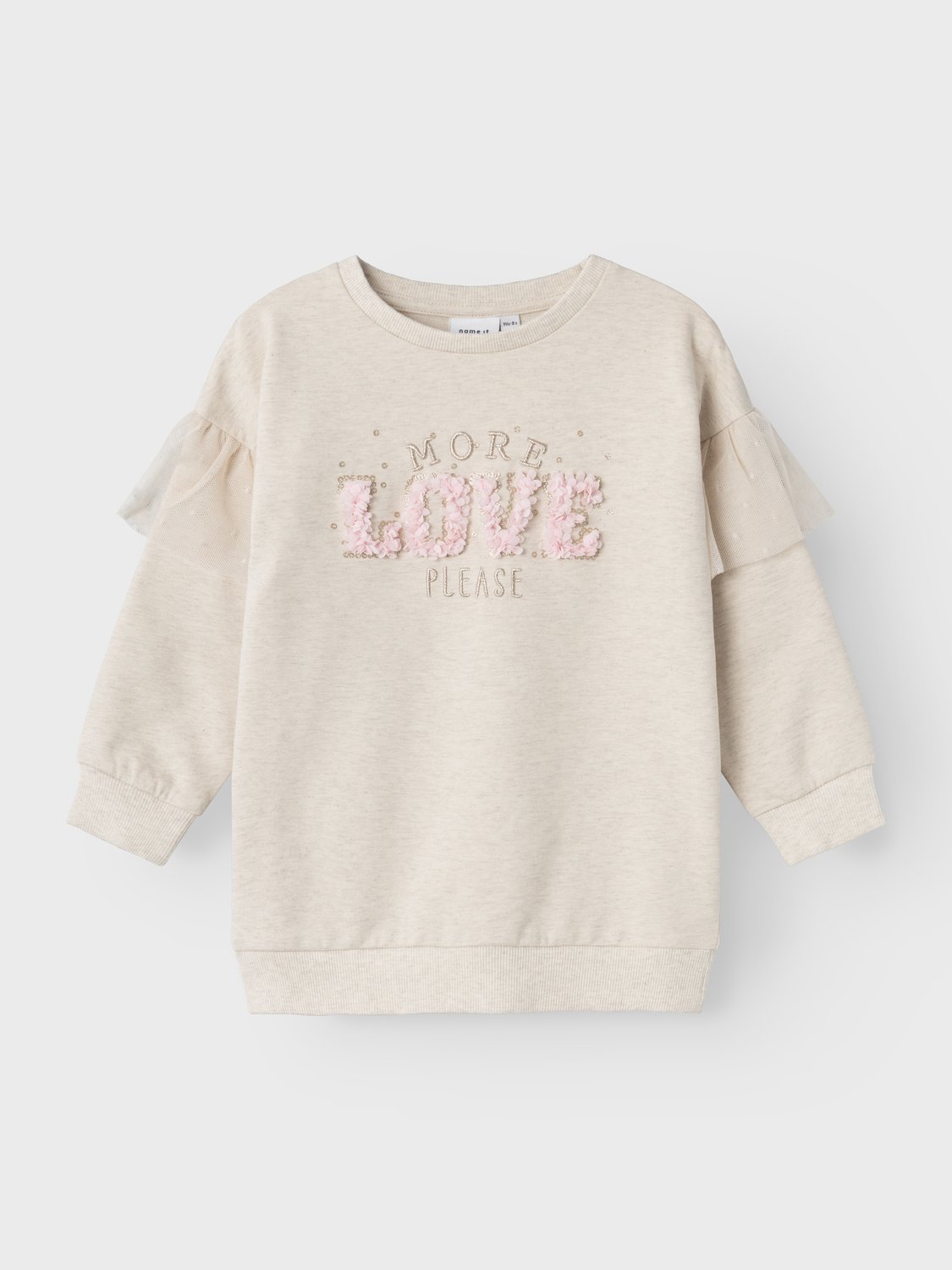 NAME-IT_Autumnwinter_4526249_13232153_4 Name it Παιδικό Φούτερ για Κορίτσι Μπεζ 13232153-Peyote-Melange - Image 1