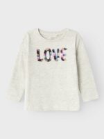 Name it Παιδική Μπλούζα Μακρυμάνικη για Κορίτσι Μπεζ 13232177-Peyote-Melange
