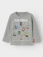 Name it Παιδική Μπλούζα Μακρυμάνικη για Αγόρι Γκρι 13232195-Grey-Melange