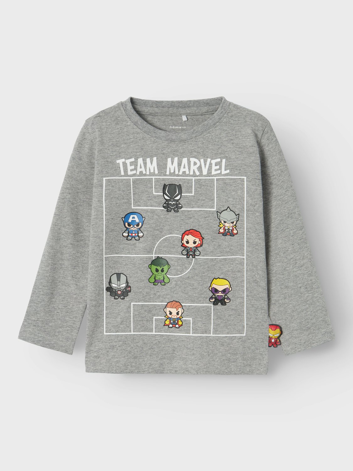 NAME-IT_Autumnwinter_4526771_13232195_4 Name it Παιδική Μπλούζα Μακρυμάνικη για Αγόρι Γκρι 13232195-Grey-Melange - Image 1