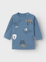 Name it Παιδική Μπλούζα Μακρυμάνικη για Αγόρι Μπλε 13231581-Coronet-Blue