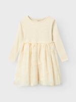 Name it Παιδικό Φόρεμα για Κορίτσι Μπεζ 13233782-Summer-Sand