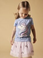 Name it Παιδική Φούστα για Κορίτσι Ροζ 13231501-Festival-Bloom
