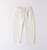 iDo Παιδικό Παντελόνι για Αγόρι Κοτλέ Λευκό 4A510-0112