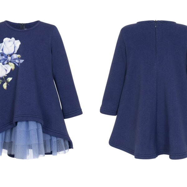 Balloon Chic Παιδικό Φόρεμα για Κορίτσι Μπλε 242F0280