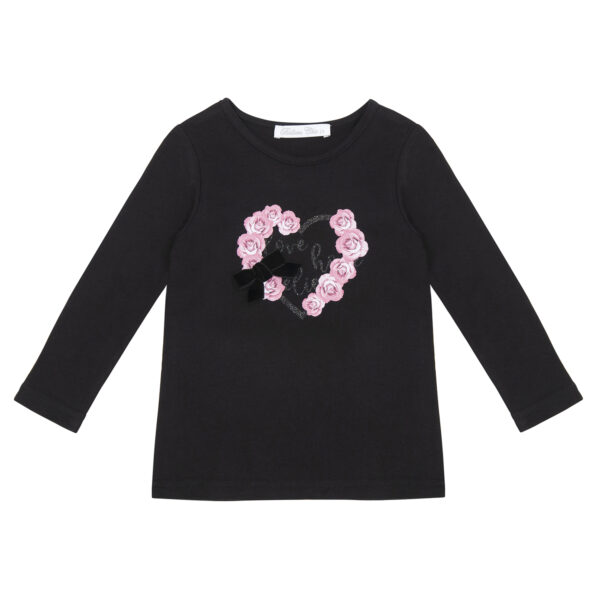 Balloon Chic Παιδική Μπλούζα για Κορίτσι Μαύρη 242F0523