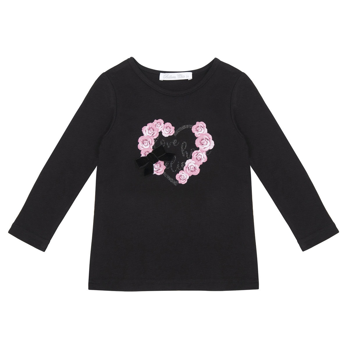3050 Balloon Chic Παιδική Μπλούζα για Κορίτσι Μαύρη 242F0523 - Image 1