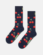 Happy Socks Ενηλίκων Cherry-Sock Unisex Μαύρη CHE01-6050