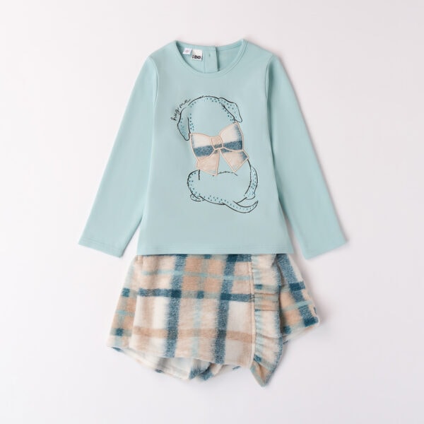 iDo Παιδικό Σετ Φούστα για Κορίτσι Γαλάζιο 4A541-4143