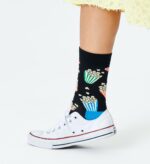 Happy Socks Ενηλίκων Popcorn Sock Unisex Μαύρες POP01-9300 - Image 2