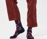 Happy Socks Ενηλίκων Cherry-Sock Unisex Μαύρη CHE01-6050 - Image 2
