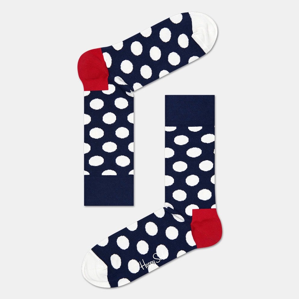 happy-socks-big-dot-sock Happy Socks Κάλτσα Ενηλίκων Big Dot Sock Unisex Μαύρη BDO01-6650 - Image 1