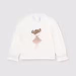 Mayoral Παιδική Μπλούζα Μακρυμάνικη για Κορίτσι Εκρού 14-02048-080