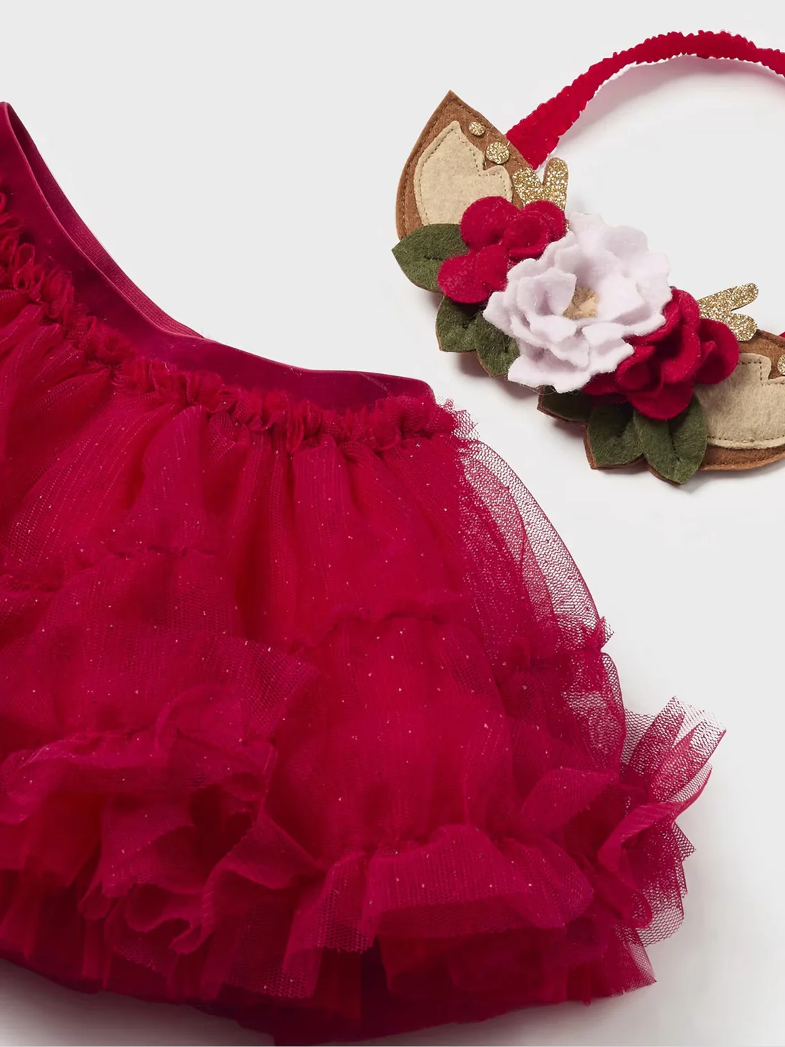 14-02803-070 Mayoral Παιδικό Σετ Φούστα και Στέκα για Κορίτσι Κόκκινο 14-02803-070 - Image 2