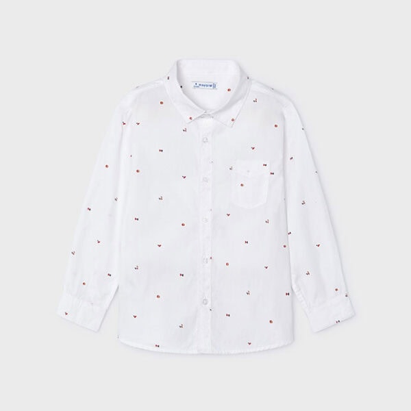 Mayoral Παιδικό Πουκάμισο για Αγόρι Άσπρο 14-04110-052