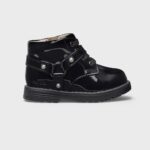 Mayoral Παιδικό Biker Μποτάκι λουστρίνι για Κορίτσι Μαύρο 14-42480-062