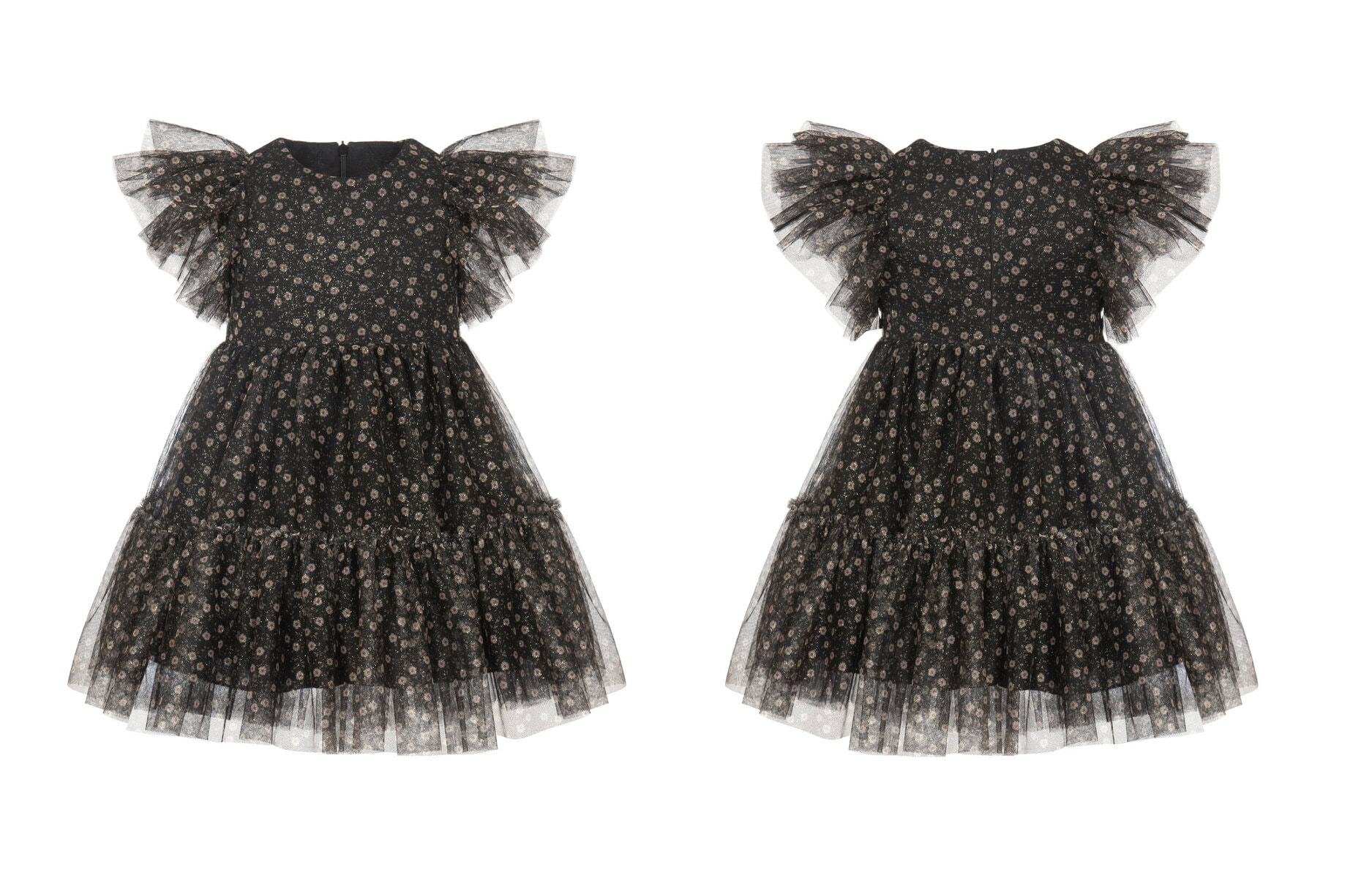 207 Balloon Chic Παιδικό Φόρεμα για Κορίτσι Μαύρο 242F0207 - Image 1