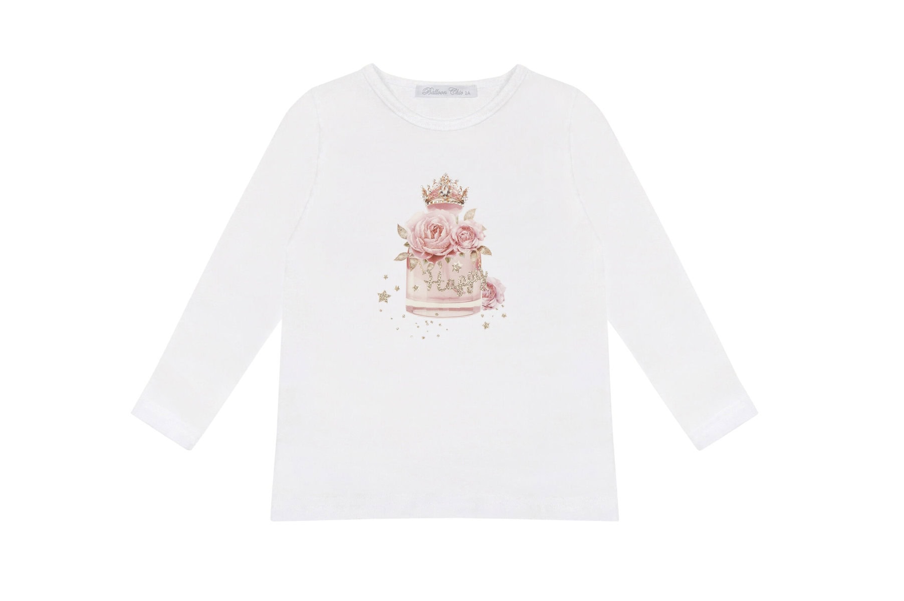 508 Balloon Chic Παιδική Μπλούζα Μακρυμάνικη για Κορίτσι Άσπρο 242F0508 - Image 1